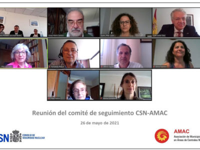 El CSN y la Asociación de Municipios en Áreas de Centrales Nucleares (AMAC) mantienen la octava reunión de su comité de gestión